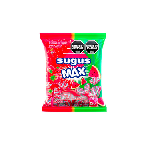[14178] CARAM.SUGUS MAX FRUT/SANDIA X120G