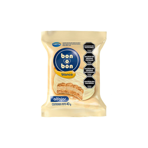 [3717] ALFAJOR B O B SIMPLE BCO X 40G