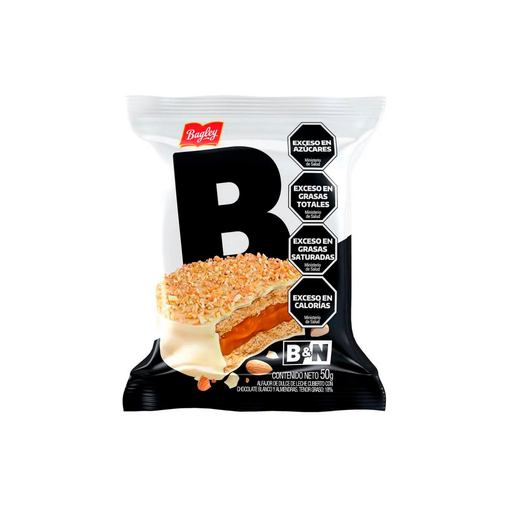 [13118] ALFAJOR BAGLEY B&N BLANCO X50G
